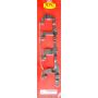 RACING POWER CO-PACKAGED RPCR6143 LS Coil Mounting Bracket Pair Black Steel