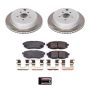PowerStop SC5883 Semi-Coated Rotor and Low-Dust Ceramic Brake Pad Kit