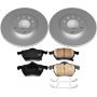 PowerStop CRK834 Genuine Geomet Coated Rotor and Carbon-Fiber Ceramic Brake Pad Kit