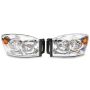 Raxiom R118012 06-08 Dodge RAM 1500 Axial Series OEM Style Rep Headlights- Chrome Housing (Clear Lens)