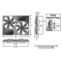 Derale 16833 Powerpack - High Output Dual 11