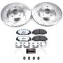 PowerStop K9109-26 Z26 Street Performance Ceramic Brake Pad and Drilled & Slotted Rotor Kit