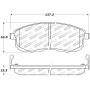 StopTech Street Touring 02-04 Infiniti I30/I35 / 02-06 Nissan Altima Front Brake Pads