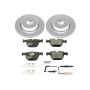 PowerStop ESK2940 Genuine Geomet Coated Rotors, ECE-R90 Brake Pads + Hardware Kit
