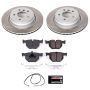 PowerStop SC7009 Semi-Coated Rotor and Low-Dust Ceramic Brake Pad Kit