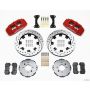 Wilwood 140-10735-DR Dynapro 6 Front Hat Kit 12.19in Drilled Red 94-01 Honda/Acura w/262mm Disc