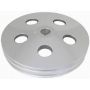 RACING POWER CO-PACKAGED RPCR8847 Satin GM Power Steering 2V Pulley w/Keyway