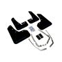 Rally Armor MF37-UR-BLK/BL Black Mud Flap/Blue Logo