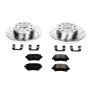 PowerStop K4627 Z23 Daily Driver Carbon-Fiber Ceramic Brake Pad and Drilled & Slotted Rotor Kit