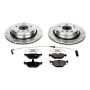PowerStop K3125 Z23 Daily Driver Carbon-Fiber Ceramic Brake Pad and Drilled & Slotted Rotor Kit