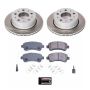 PowerStop SC7313 Semi-Coated Rotor and Low-Dust Ceramic Brake Pad Kit