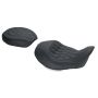 Mustang Motorcycle 76710 Mustang 06-17 Harley Dyna Wide Tripper Forward Solo Seat Diamond Stitch - Black