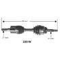 Autopart International Axle Assembly 100% NEW 1700197031