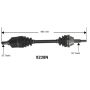 Autopart International Axle Assembly 100% NEW 1700197061