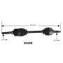 Autopart International Axle Assembly 100% NEW 1700197066