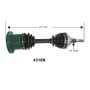 Autopart International Axle Assembly 100% NEW 1700197096