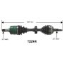Autopart International Axle Assembly 100% NEW 1700197107