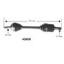 Autopart International Axle Assembly 100% NEW 1700197140