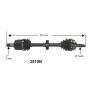 Autopart International Axle Assembly 100% NEW 1700197313