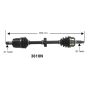 Autopart International Axle Assembly 100% NEW 1700197327
