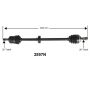 Autopart International Axle Assembly 100% NEW 1700197345