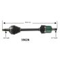 Autopart International Axle Assembly 100% NEW 1700197349