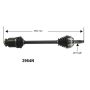 Autopart International Axle Assembly 100% NEW 1700197360