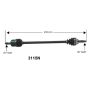Autopart International Axle Assembly 100% NEW 1700197397
