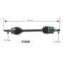 Autopart International Axle Assembly 100% NEW 1700197399