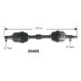 Autopart International Axle Assembly 100% NEW 1700197548