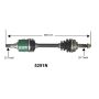 Autopart International Axle Assembly 100% NEW 1700197615