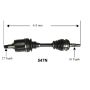 Autopart International Axle Assembly 100% NEW 1700197626