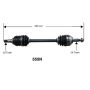 Autopart International Axle Assembly 100% NEW 1700197642