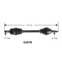 Autopart International Axle Assembly 100% NEW 1700197717