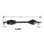 Autopart International Axle Assembly 100% NEW 1700197720