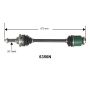 Autopart International Axle Assembly 100% NEW 1700197722