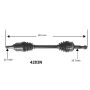 Autopart International Axle Assembly 100% NEW 1700203844