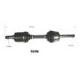 Autopart International Axle Assembly 100% NEW 1700206407