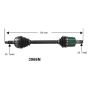 Autopart International Axle Assembly 100% NEW 1700206409