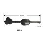 Autopart International Axle Assembly 100% NEW 1700206491