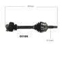 Autopart International Axle Assembly 100% NEW 170083480