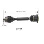Autopart International Axle Assembly 100% NEW 170083497