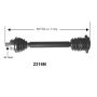 Autopart International Axle Assembly 100% NEW 170083592