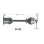 Autopart International Axle Assembly 100% NEW 170083671
