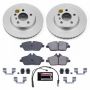 PowerStop CRK7977 Genuine Geomet Coated Rotor and Carbon-Fiber Ceramic Brake Pad Kit