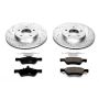PowerStop K4580 Z23 Daily Driver Carbon-Fiber Ceramic Brake Pad and Drilled & Slotted Rotor Kit