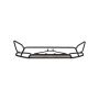 LP Aventure FLP-OBA-20-GUARD-B+OPC 2020 Subaru Outback Big Bumper Guard - Powder Coated