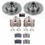 PowerStop KCOE512 OE Stock Replacement Low-Dust Ceramic Brake Pad, Rotor and Caliper Kit