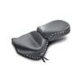 Mustang Motorcycle 75216 Mustang 99-15 Yamaha Road Star 1600, 1700 Wide Touring 2PC Seat w/Studs - Black