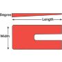 SPECIALTY PRODUCTS COMPANY 10452 AL SHIMS 2.5x5x3° (6)
